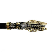 Luxury Dragonfly Goldplated with Crystals - IL MARCHESATO LUXURY UMBRELLAS, CANES AND SHOEHORNS