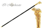 il Marchesato Lux Frog Cane Encrusted with Hundreds Cristals - il-marchesato