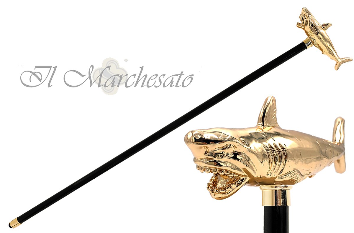 Limited shark collection Walking cane - il-marchesato