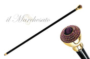 FUCHSIA CRYSTALS CANE