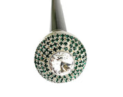 Luxury Walkingstick - Swarovski Crystal Stone - IL MARCHESATO LUXURY UMBRELLAS, CANES AND SHOEHORNS