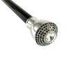 Luxury Walkingstick - Swarovski Crystal Stone - IL MARCHESATO LUXURY UMBRELLAS, CANES AND SHOEHORNS