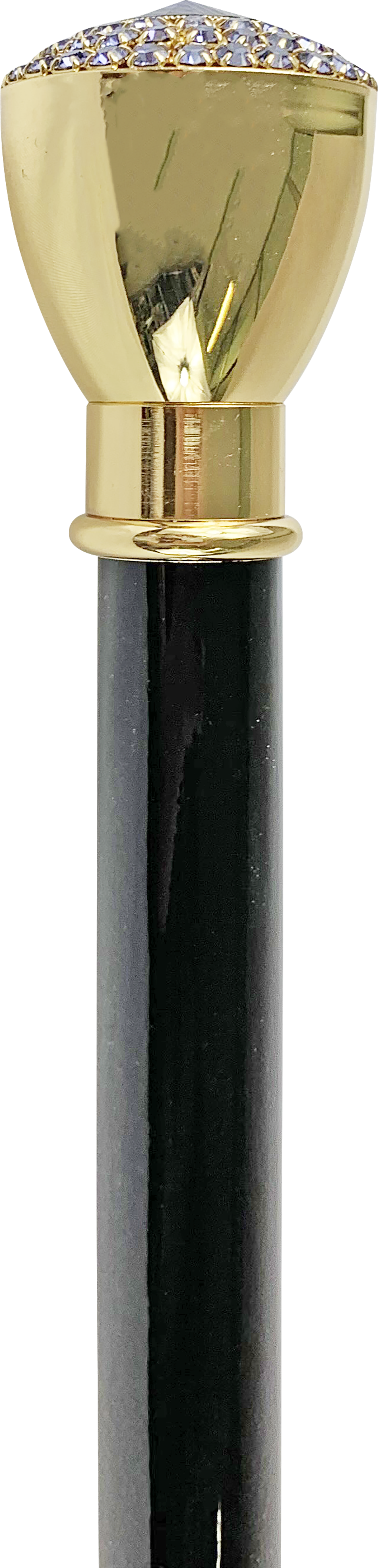 Mylord walking stick embellished with Tanzanite crystals