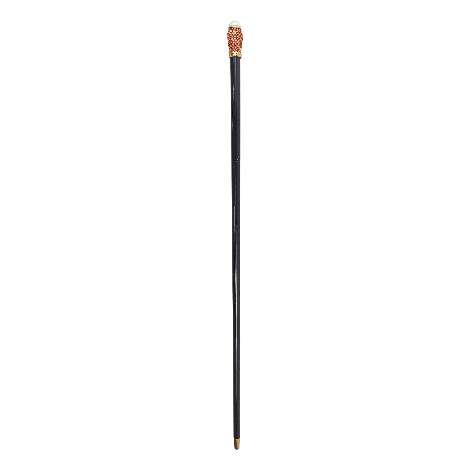 Milord Walking stick with Red crystals