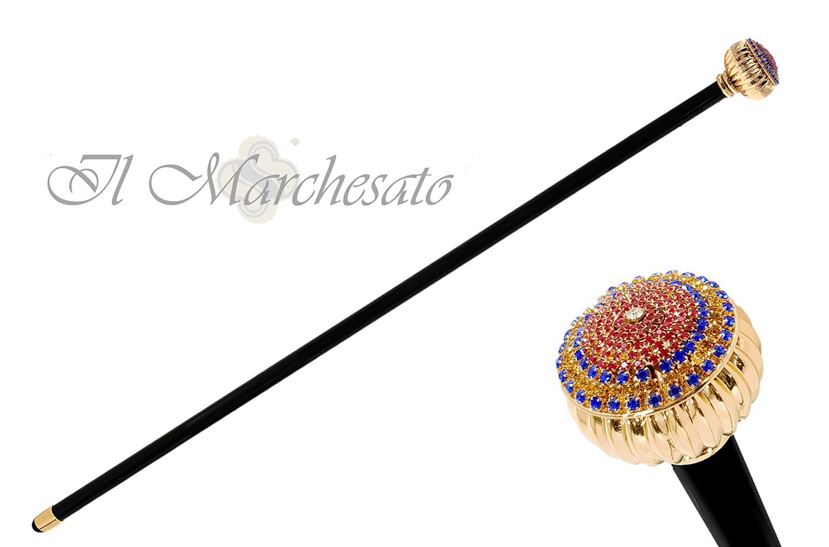 Wonderful tricolor crystal knob - il-marchesato