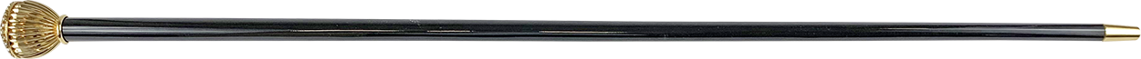 Fine and elegant Walking stick with topaz and black crystals