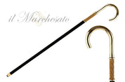 24K gold-plated with Topaz crystals - IL MARCHESATO LUXURY UMBRELLAS, CANES AND SHOEHORNS