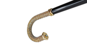 Luxury Walking stick Encrusted with hundreds Acquamarine Crystals