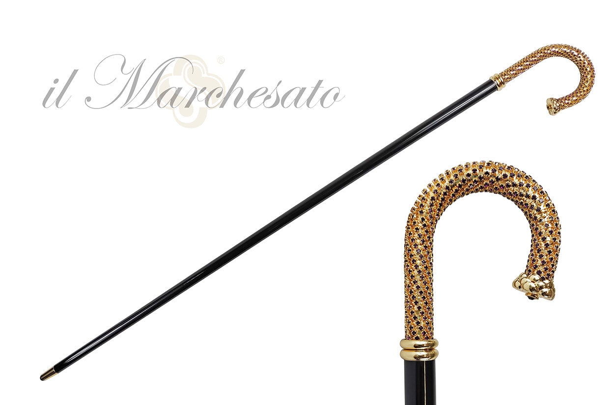 Luxury Walking stick Encrusted with hundreds Amethyst Crystals