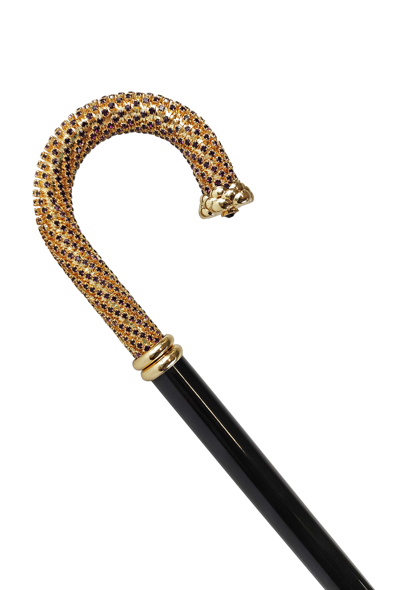 Luxury Walking stick Encrusted with hundreds Amethyst Crystals