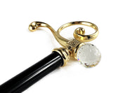 Beauty Collectible Walking Cane With Swarovski Crystal - IL MARCHESATO LUXURY UMBRELLAS, CANES AND SHOEHORNS