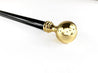 Gold Plated Round Ball Knob Style Cast Brass - IL MARCHESATO LUXURY UMBRELLAS, CANES AND SHOEHORNS