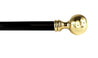 Gold Plated Round Ball Knob Style Cast Brass - IL MARCHESATO LUXURY UMBRELLAS, CANES AND SHOEHORNS