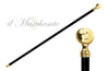 Gold Plated Round Ball Knob Style Cast Brass - IL MARCHESATO LUXURY UMBRELLAS, CANES AND SHOEHORNS