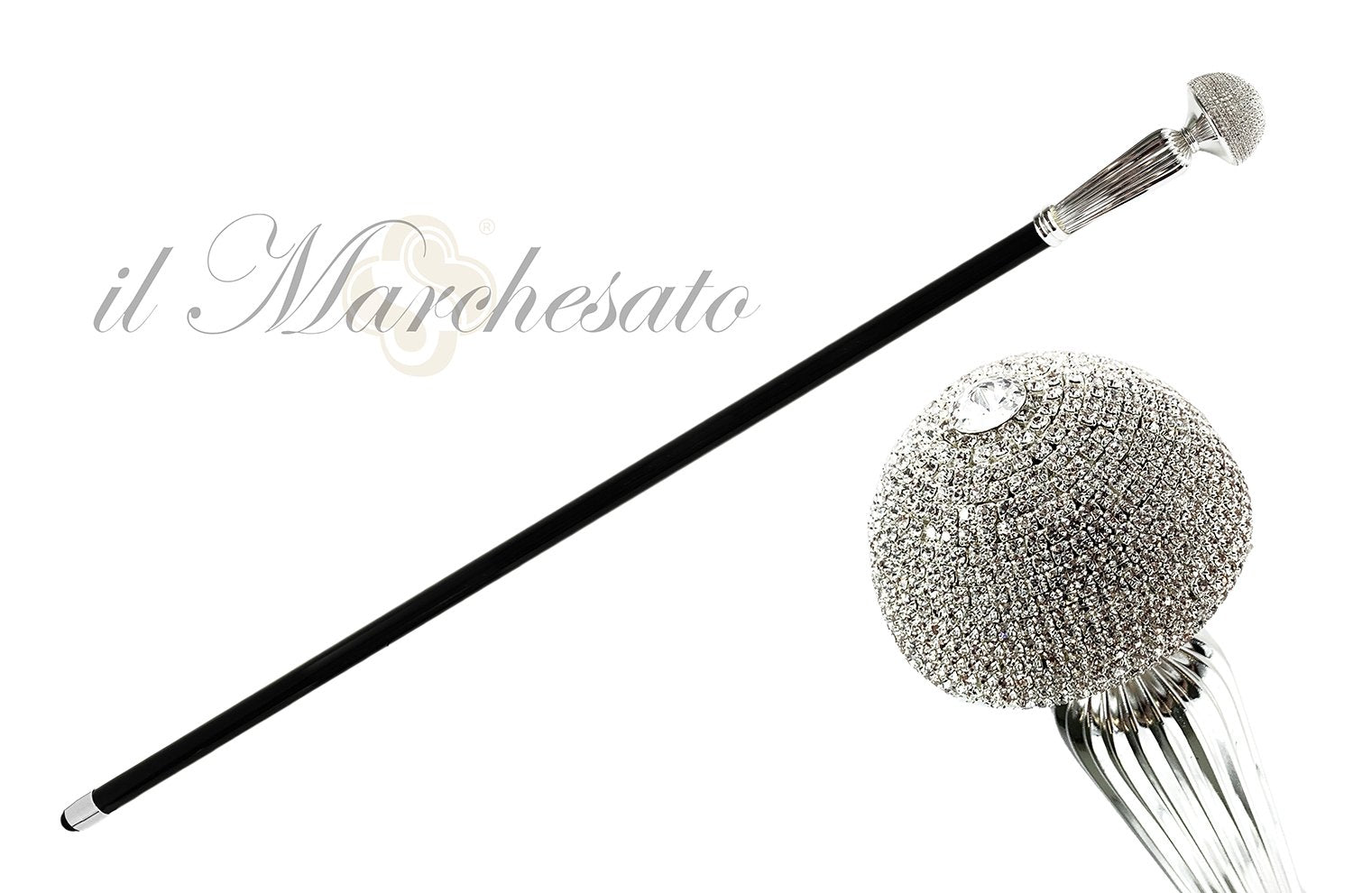 WALKING STICK  SWAROVSKI CRYSTALS ENCRUSTED