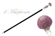 LUXURY FUCHSIA CRYSTALS CANE