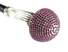 Luxurious Collectible Walking Stick - Fuchsia Crystals - IL MARCHESATO LUXURY UMBRELLAS, CANES AND SHOEHORNS