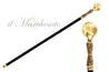 MIRROR BRASS SPHERE WALKING STICKS