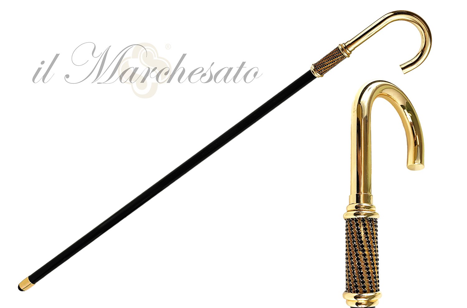 Luxury Walking stick for Men - IL MARCHESATO LUXURY UMBRELLAS, CANES AND SHOEHORNS