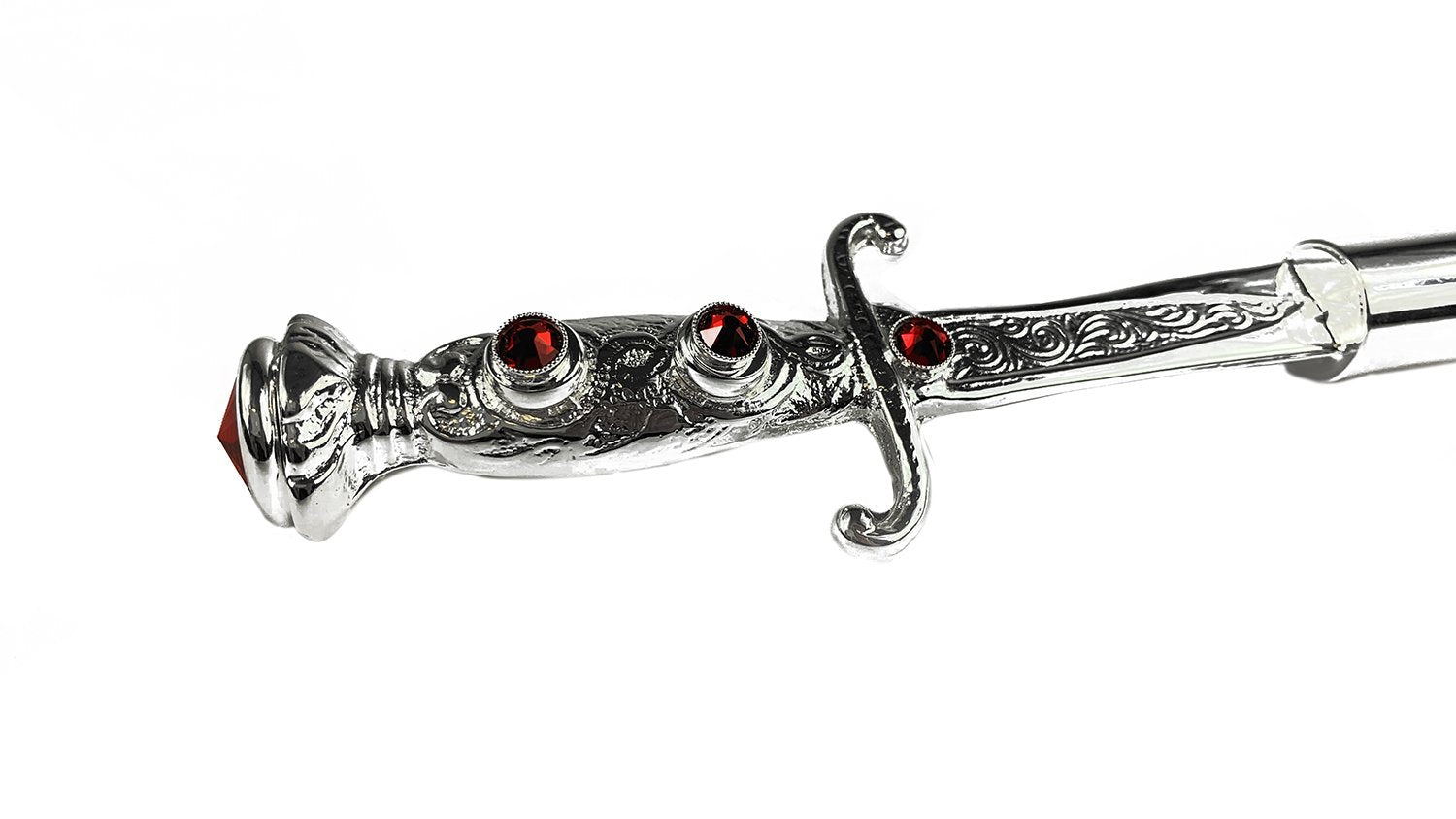 Walking stick with silverplated Sword handle - IL MARCHESATO LUXURY UMBRELLAS, CANES AND SHOEHORNS