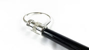 Elegant collectible Silverplated Walking stick - IL MARCHESATO LUXURY UMBRELLAS, CANES AND SHOEHORNS