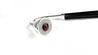 Curved Walking cane in silver-plated brass - IL MARCHESATO LUXURY UMBRELLAS, CANES AND SHOEHORNS