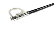 Beauty Walking stick with crystals - Silver-plated 925 - IL MARCHESATO LUXURY UMBRELLAS, CANES AND SHOEHORNS