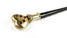 Collectible stick with 24K goldplated heart - IL MARCHESATO LUXURY UMBRELLAS, CANES AND SHOEHORNS