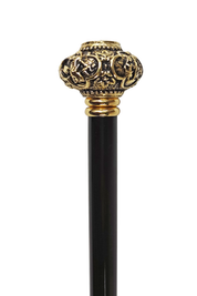 Golden knob with Red crystal