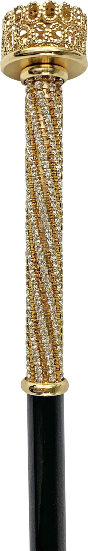 Milord Cane set with thousands of crystals