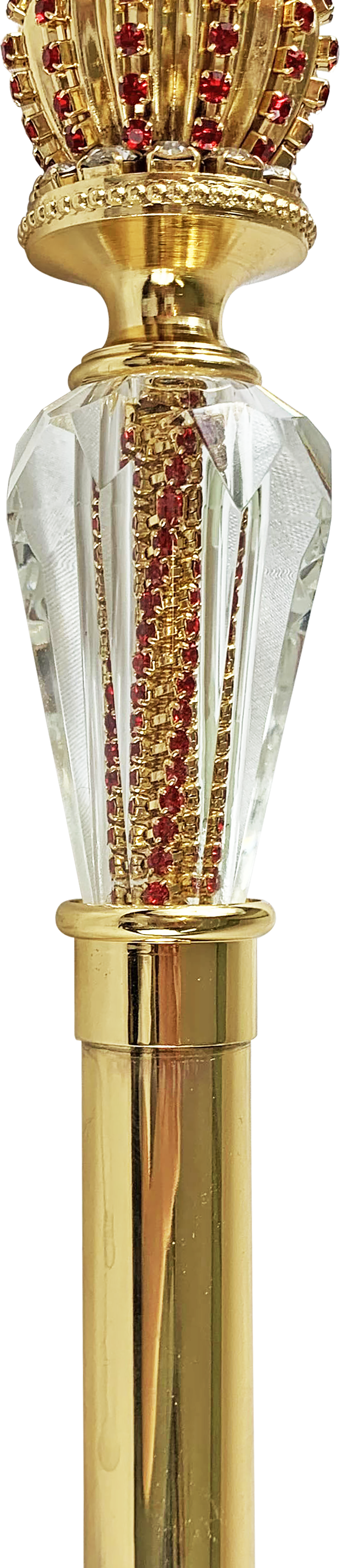 Amazing Walking stick with Red crystals