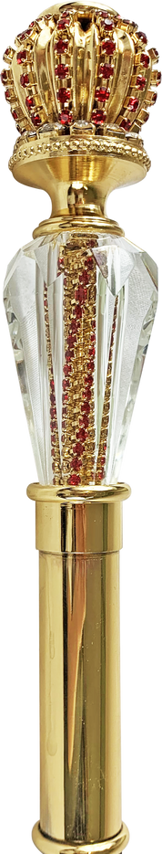 Amazing Walking stick with Red crystals
