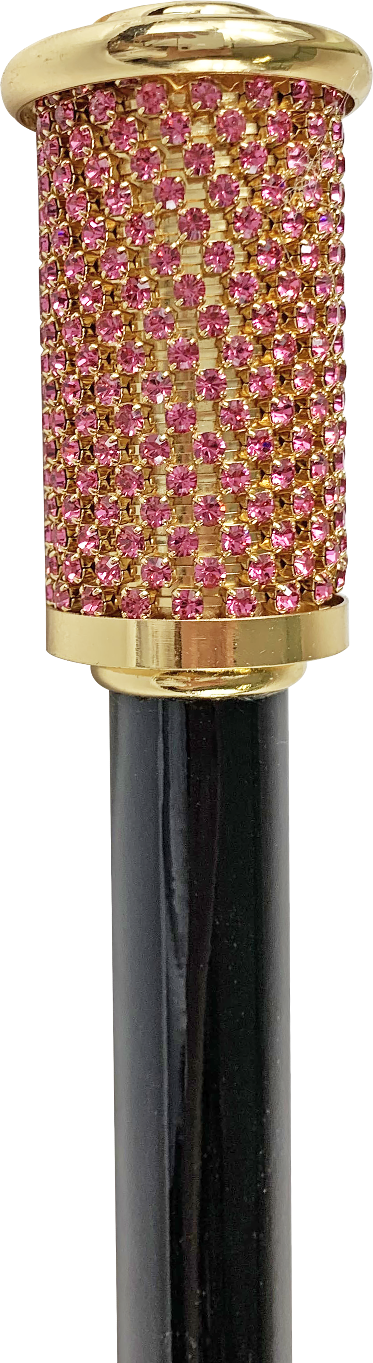 Wonderful Walking Stick For Ceremony with pink crystals