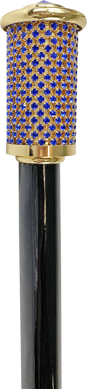 Wonderful Walking Stick For Ceremony with Sapphire crystals