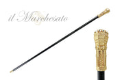Tower walking stick with white crystals