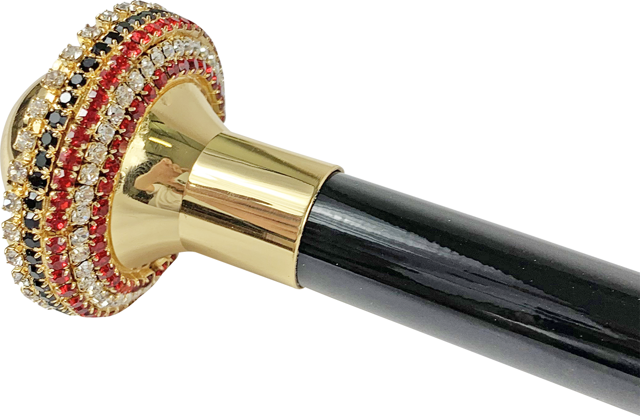 Special milord with Red, white and black crystals