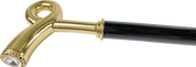 Walking stick for man - Sturdy gold plated 24K brass handle