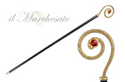 Curl Walking stick with crystals
