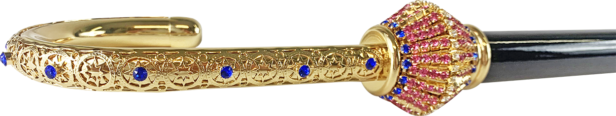 Elegant Walking cane for ladies with crystals
