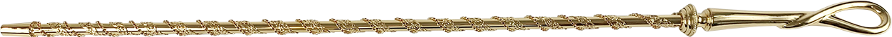 Luxury Gold plated 24K walking stick with Siam crystals