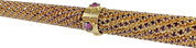 Luxury Gold plated 24K walking stick encrusted with thousands of amethyst crystals