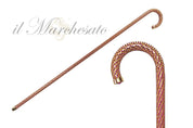 Crook Walking Cane Encrusted with Amethyst crystals