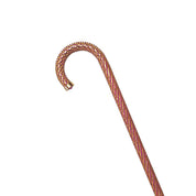 Crook Walking Cane Encrusted with Amethyst crystals