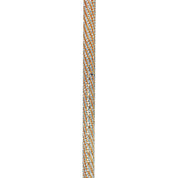Crook Walking Cane Encrust di cristalli di acquamarina
