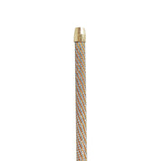Crook Walking Cane Encrust di cristalli di acquamarina