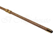 Elegant Walking Cane Encrusted with Swarovski Crystals- Leather Handle - il-marchesato