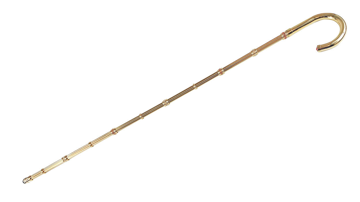 Exclusive "ilMarchesato" Walking stick - Goldplated 24K