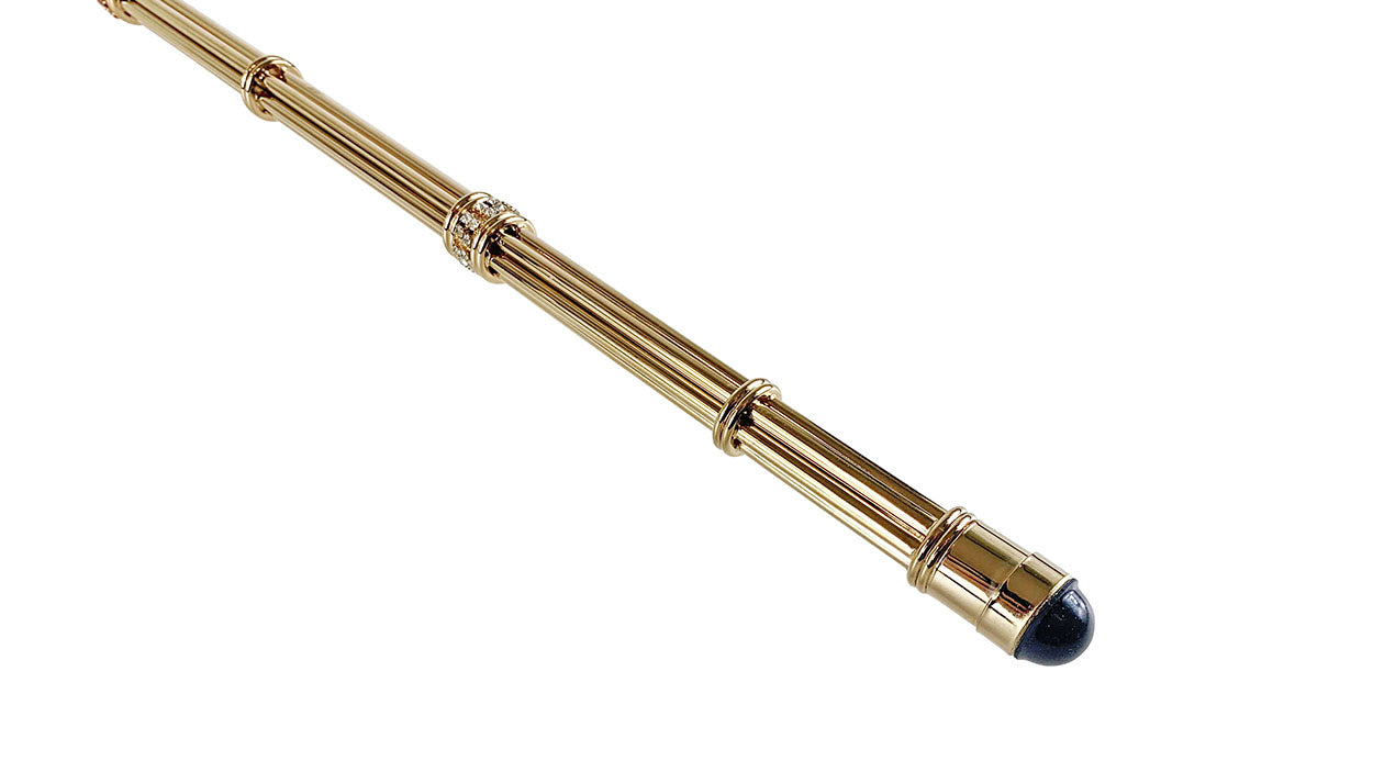 Exclusive "ilMarchesato" Walking stick - Goldplated 24K