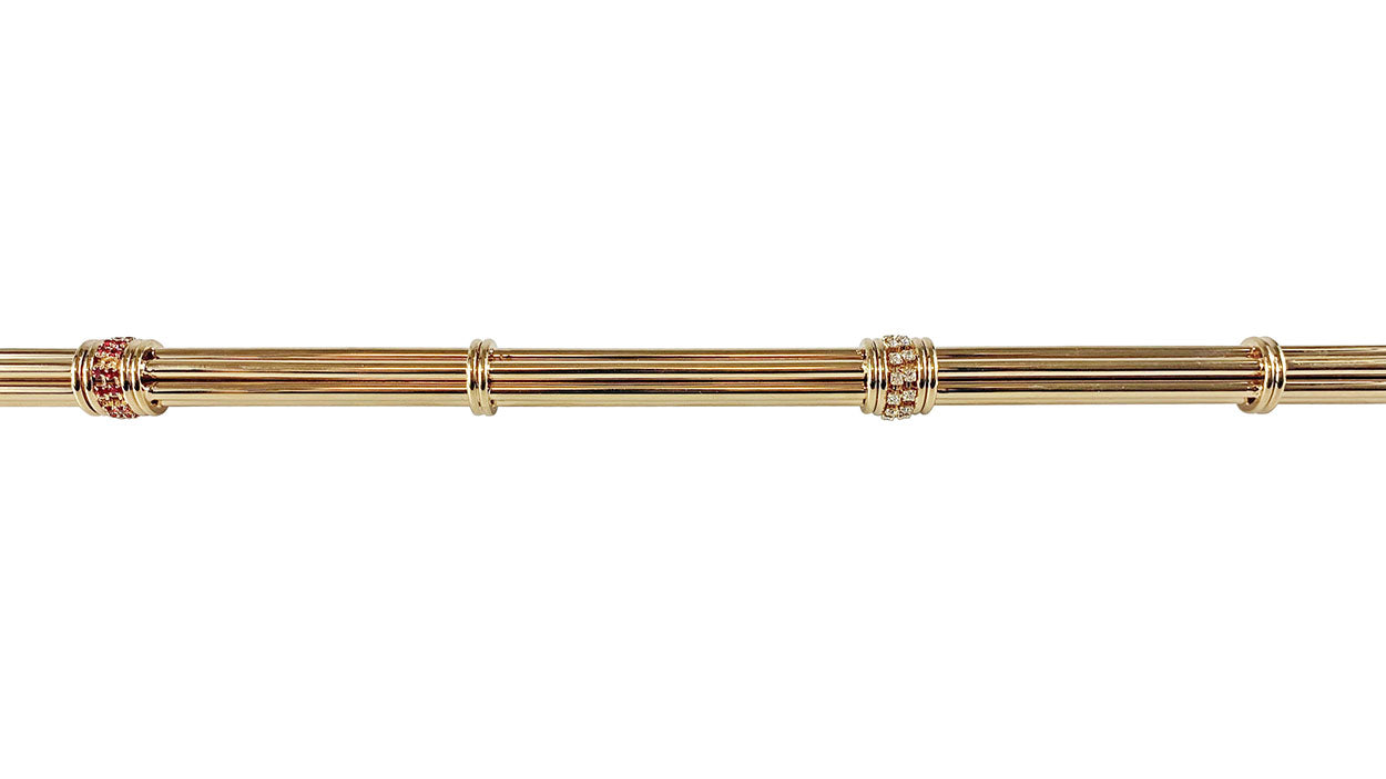 Exclusive "ilMarchesato" Walking stick - Goldplated 24K