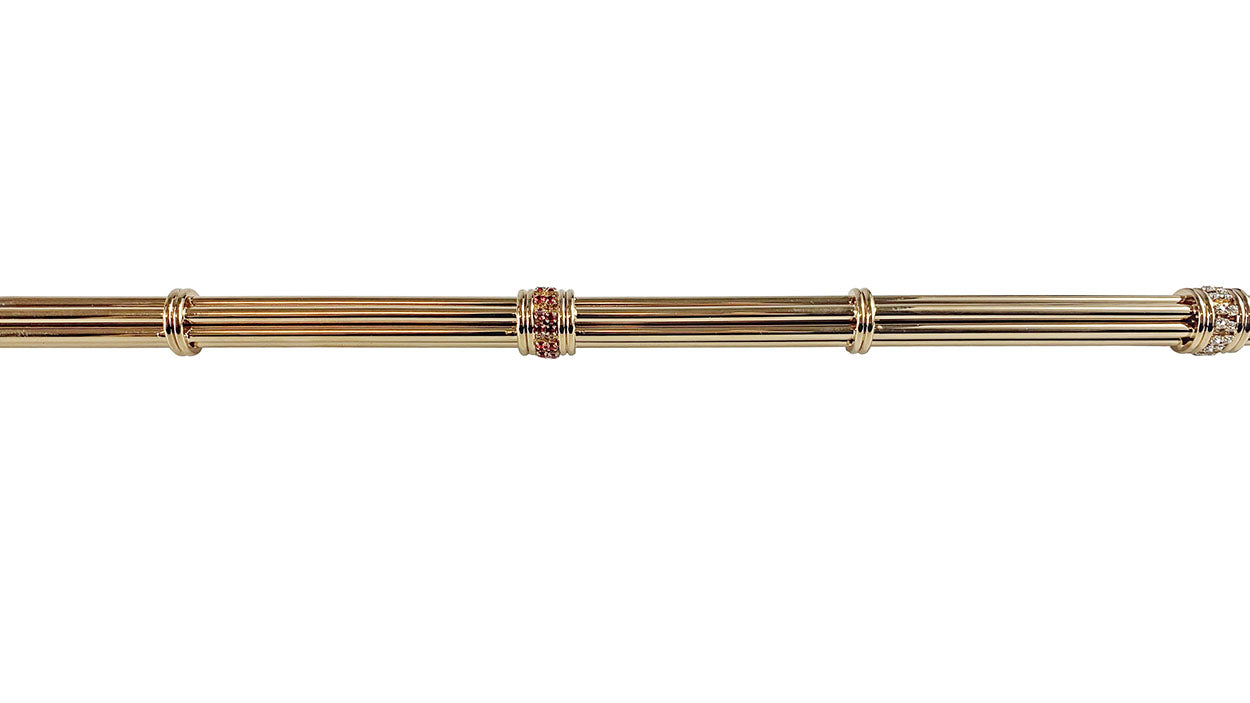 Exclusive "ilMarchesato" Walking stick - Goldplated 24K